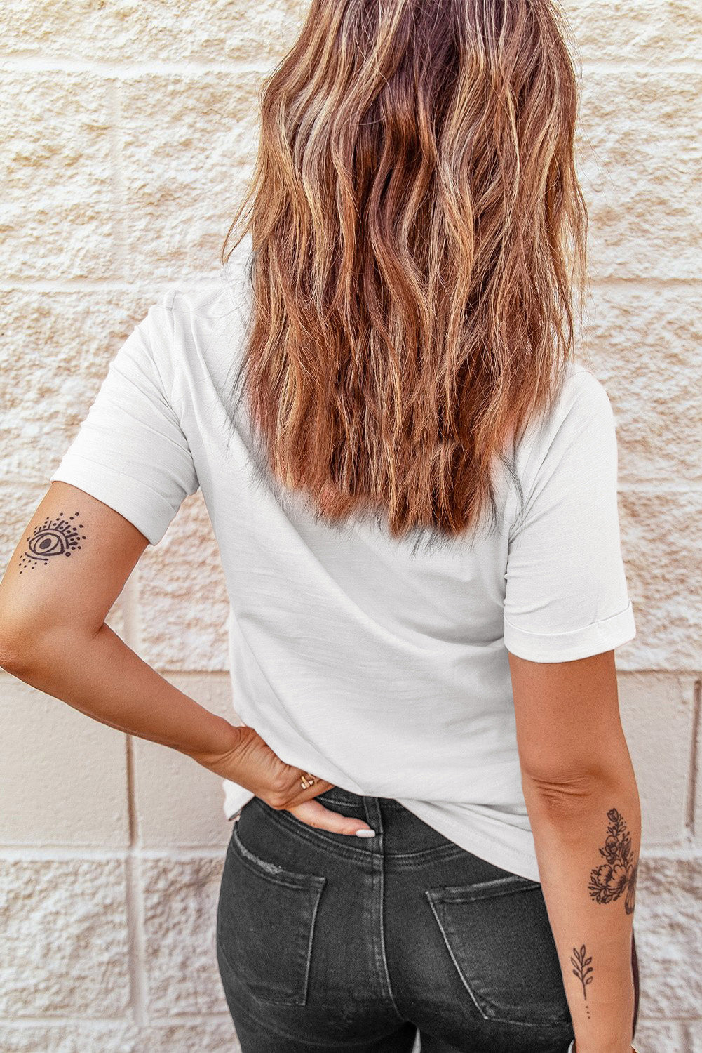White Just A Girl Who Loves Fall Graphic T Shirt