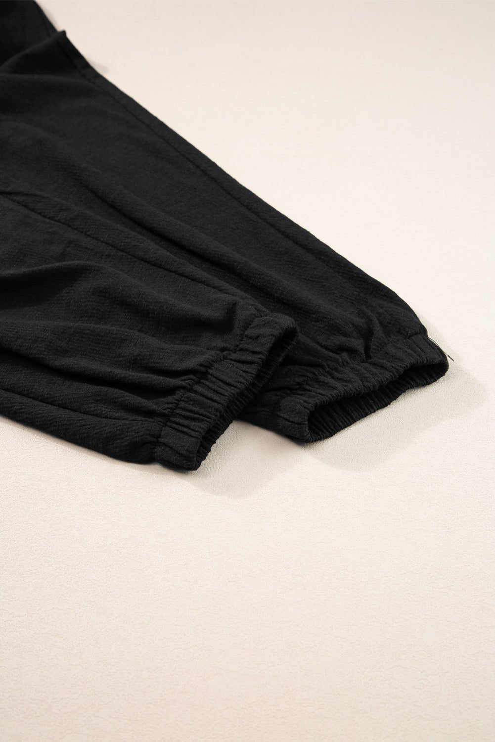 Black Shirred High Waist Sleeveless V Neck Jumpsuit - Blu Pepper Boutique