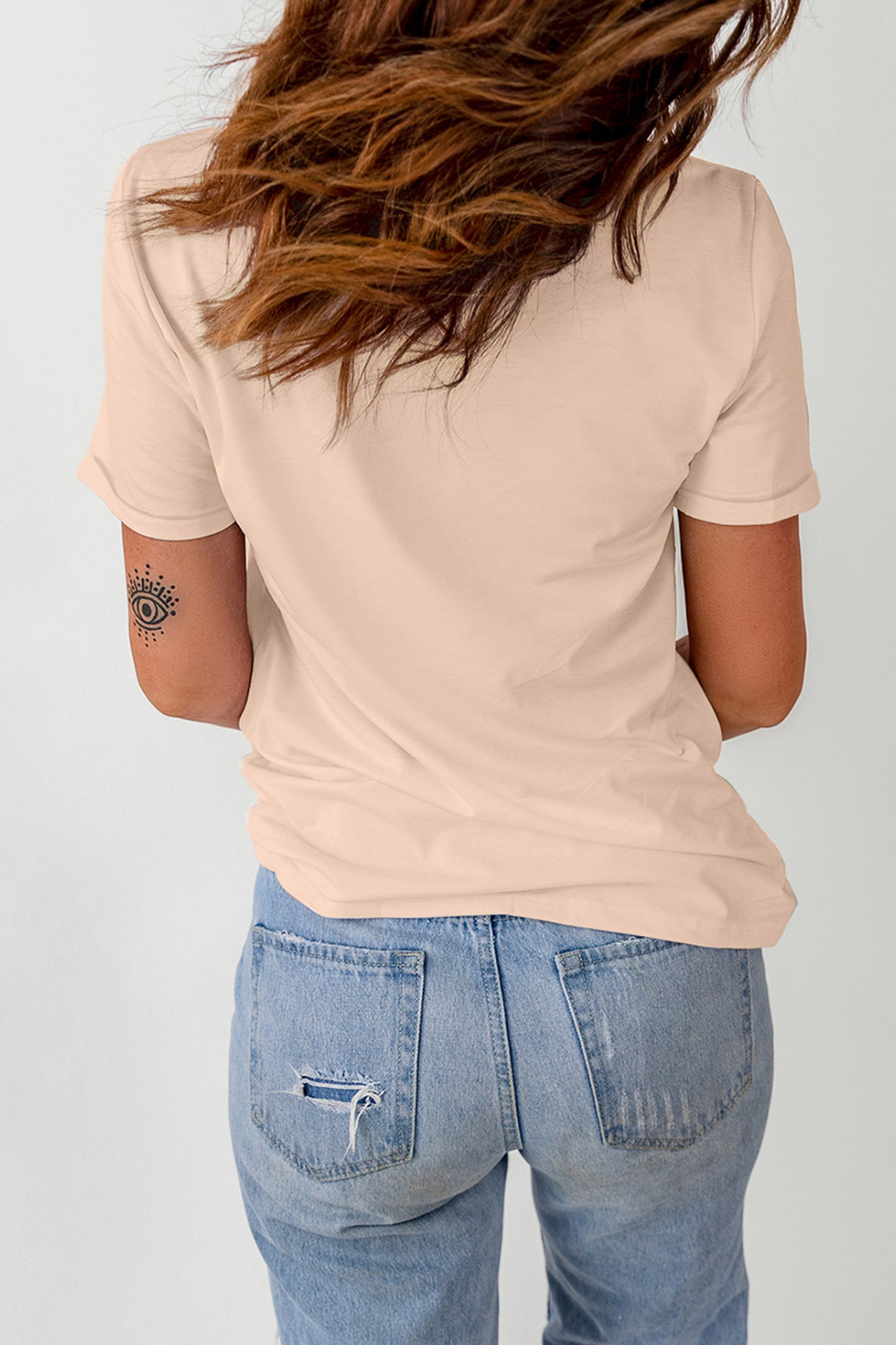 Khaki Embroidered Slogan Short Sleeve Graphic Tee - Blu Pepper Boutique