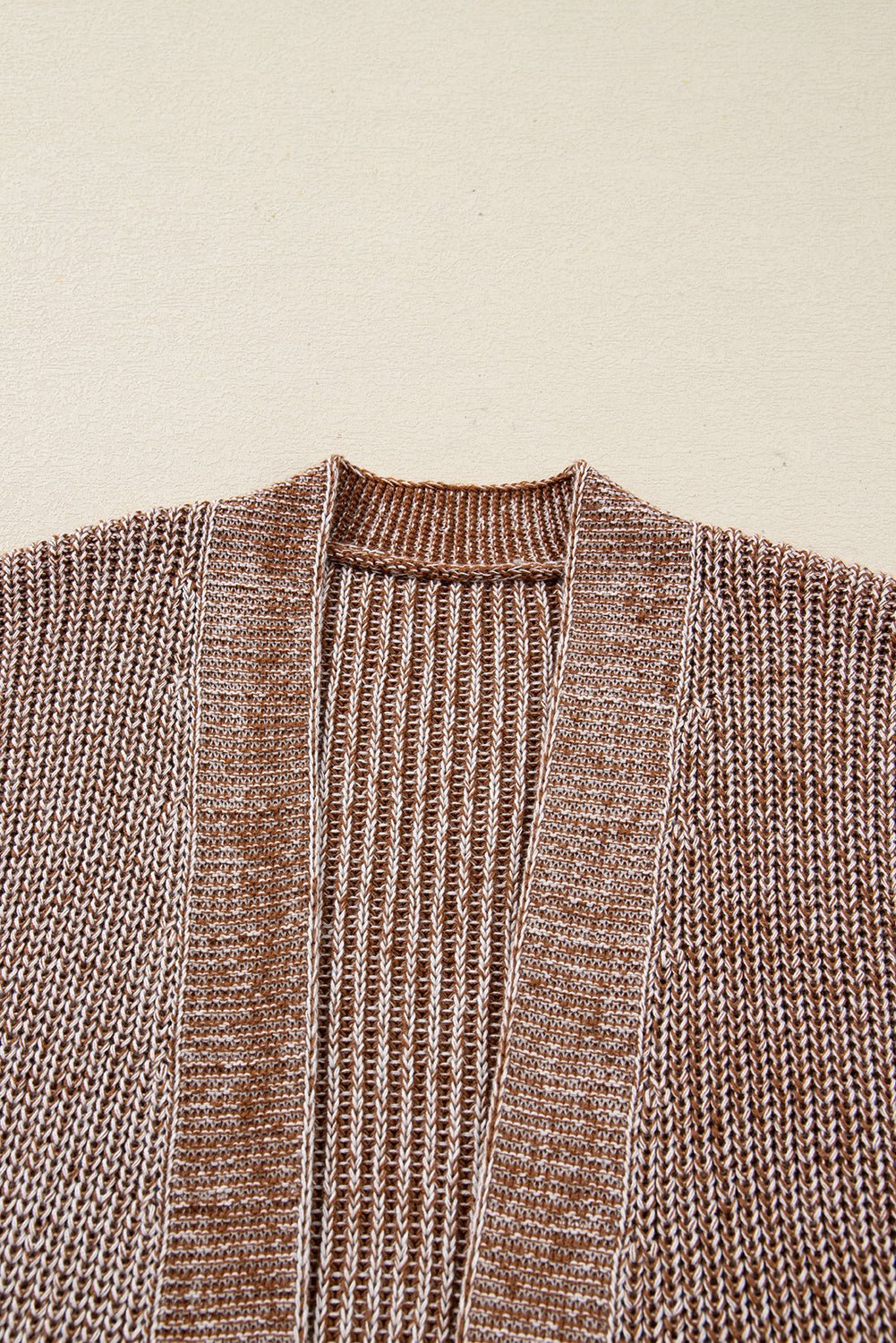 Straw Yellow Solid Open Knit Cardigan with Pockets - Blu Pepper Boutique