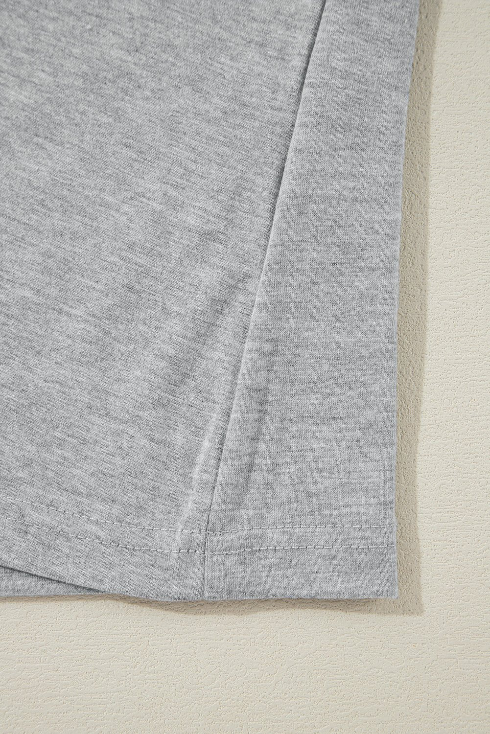 Gray Crew Neck Pleated Tank Top - Blu Pepper Boutique
