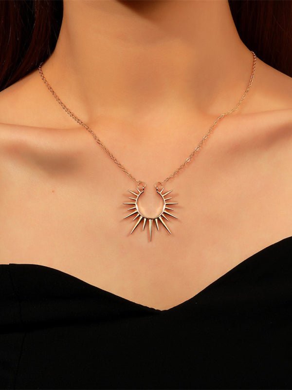 New Arrival Sunflower Pendant Necklace Retro Metal Clavicle Chain Fashion Creative Jewelry - Blu Pepper Boutique