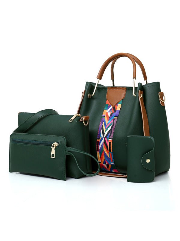Four-piece mother-in-law bag portable shoulder messenger bag bucket bag - Blu Pepper Boutique