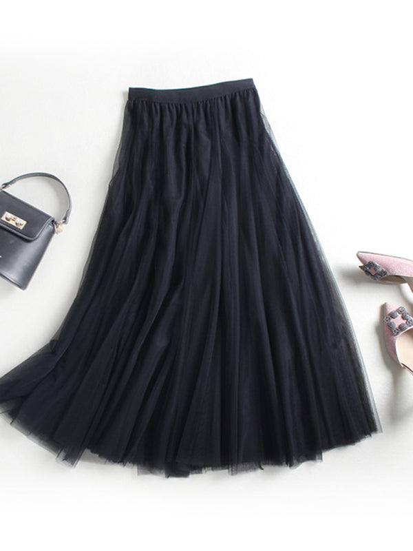 Women's A-Line Skirt Mid Length Skirt