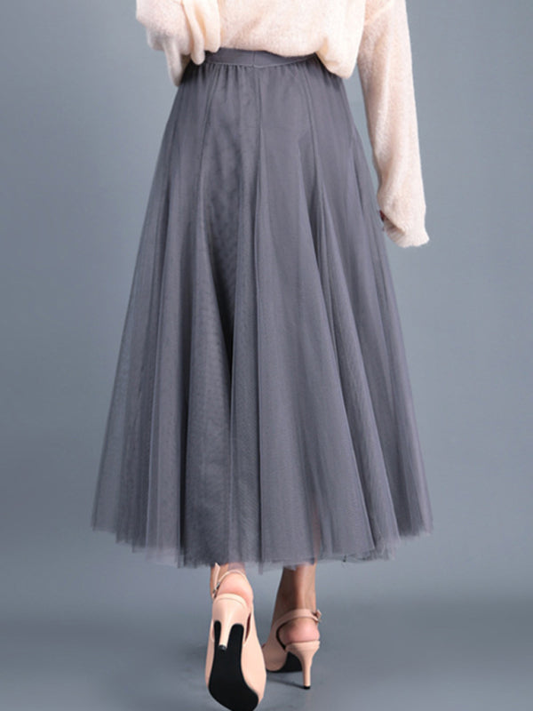 Women's A-Line Skirt Mid Length Skirt
