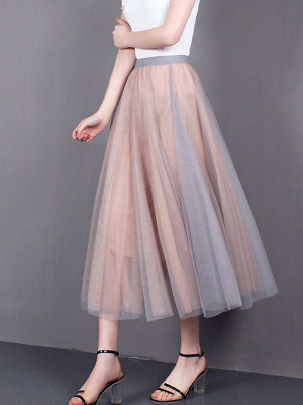Women's A-Line Skirt Mid Length Skirt - Blu Pepper Boutique