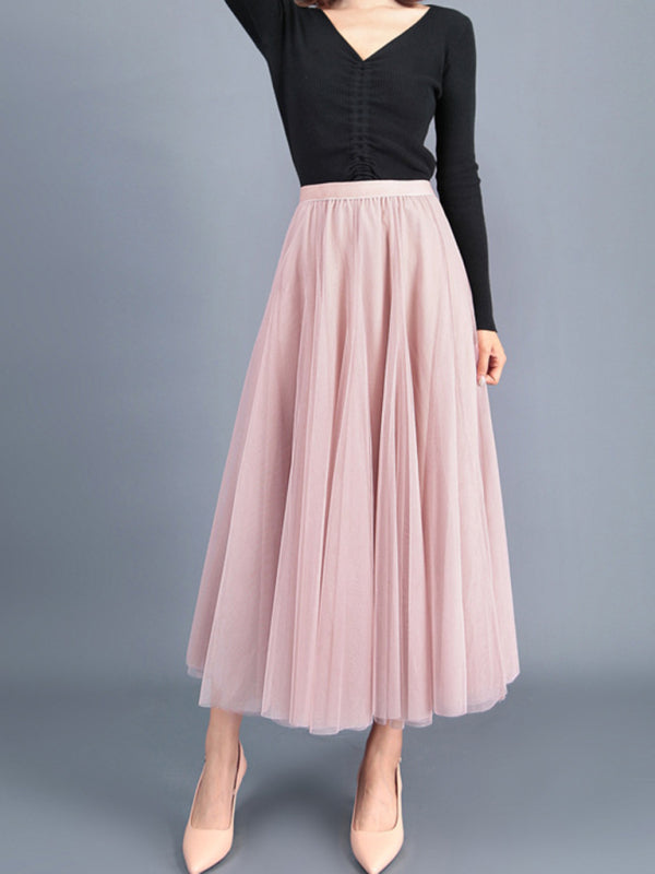 Women's A-Line Skirt Mid Length Skirt