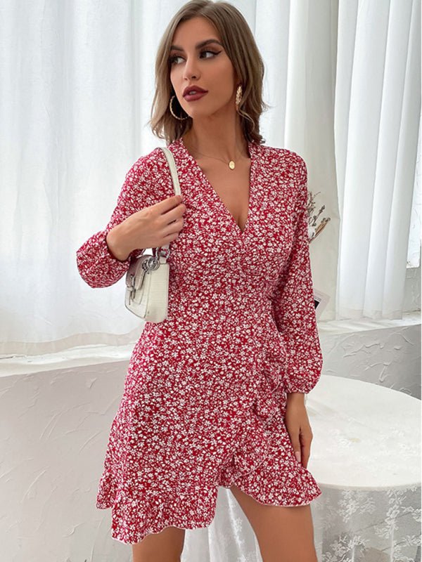European and American women's new product explosion long -sleeved dress - Blu Pepper Boutique