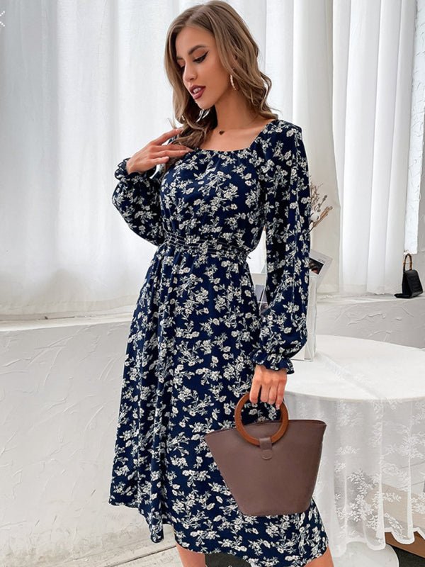 Women's long -sleeved new product fashion and comfortable dress - Blu Pepper Boutique