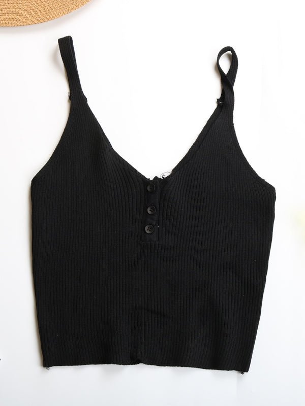 Women's Solid Color Free Throw Rib Crop Tank - Blu Pepper Boutique