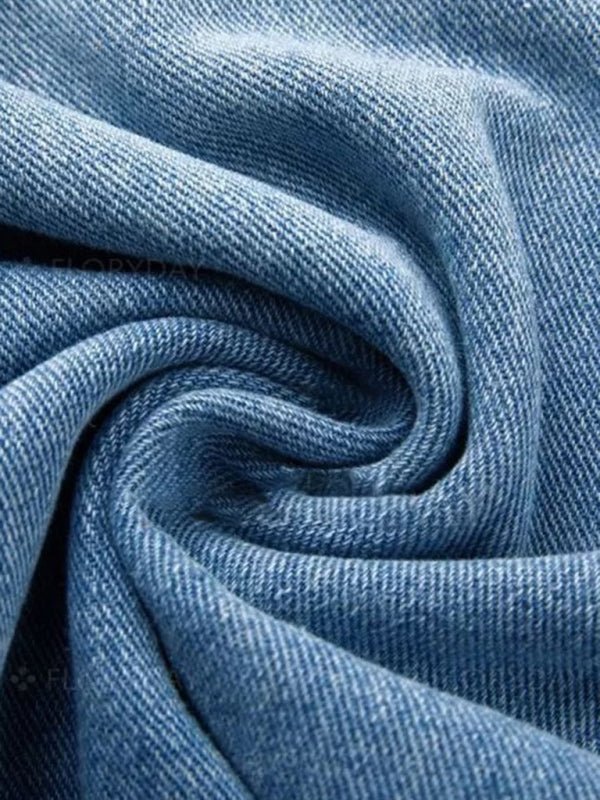 Women's button-down low-rise loose slimming straight jeans - Blu Pepper Boutique