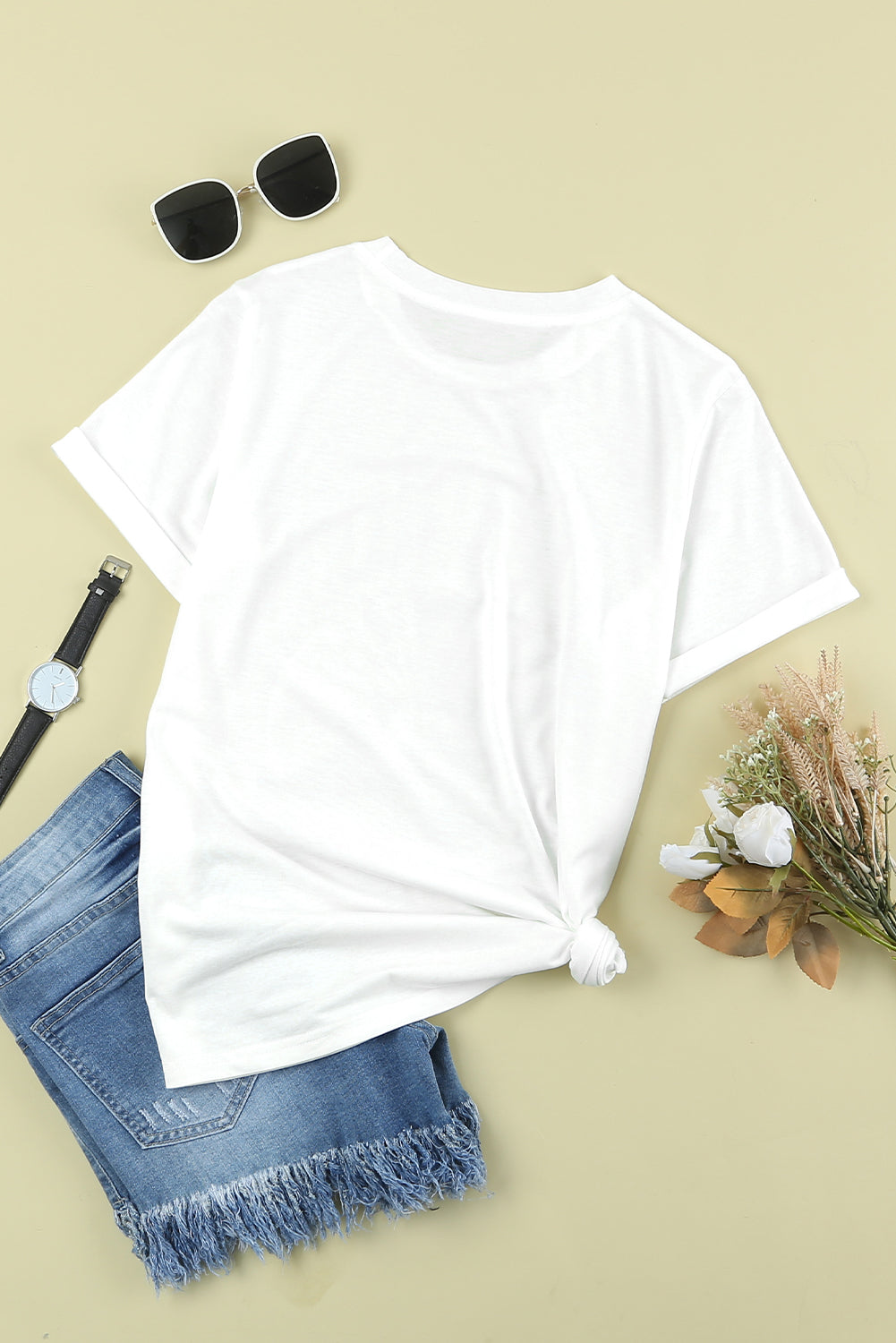 White MUSIC CITY NASHVILLE Graphic T Shirt