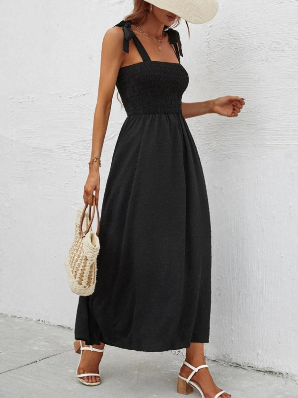 Sexy Slim Dress Sleeveless Sling Print Temperament Women's Long Dress