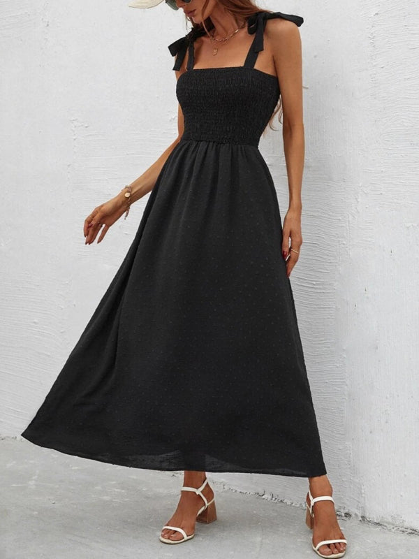 Sexy Slim Dress Sleeveless Sling Print Temperament Women's Long Dress